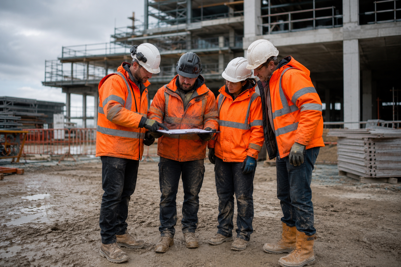 Ryan Projects site team on a UK construction project