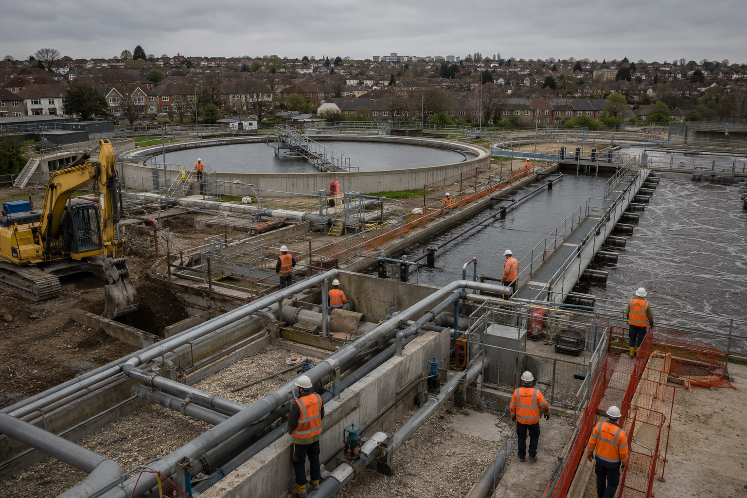 Sewage treatment works upgrade