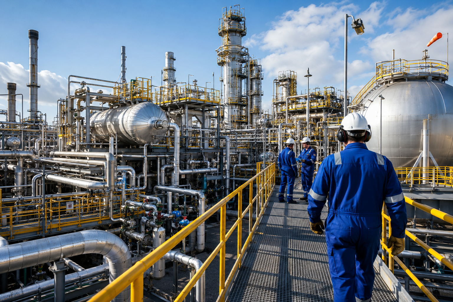 Oil and gas industrial facility