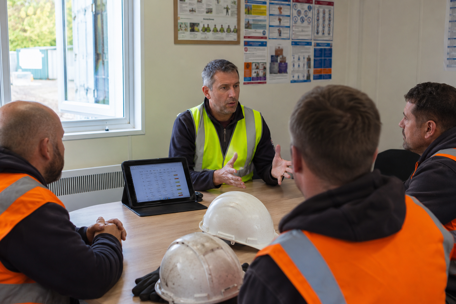 Site induction and competence training session